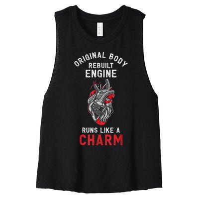 Original Body Rebuilt Engine Runs Like A Charm Women's Racerback Cropped Tank