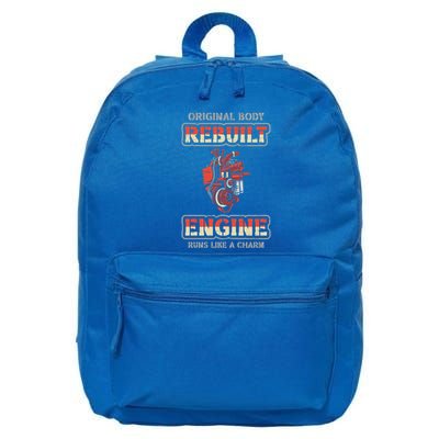Original Body Rebuilt Engine Runs Like A Charm Open Heart Great Gift 16 in Basic Backpack