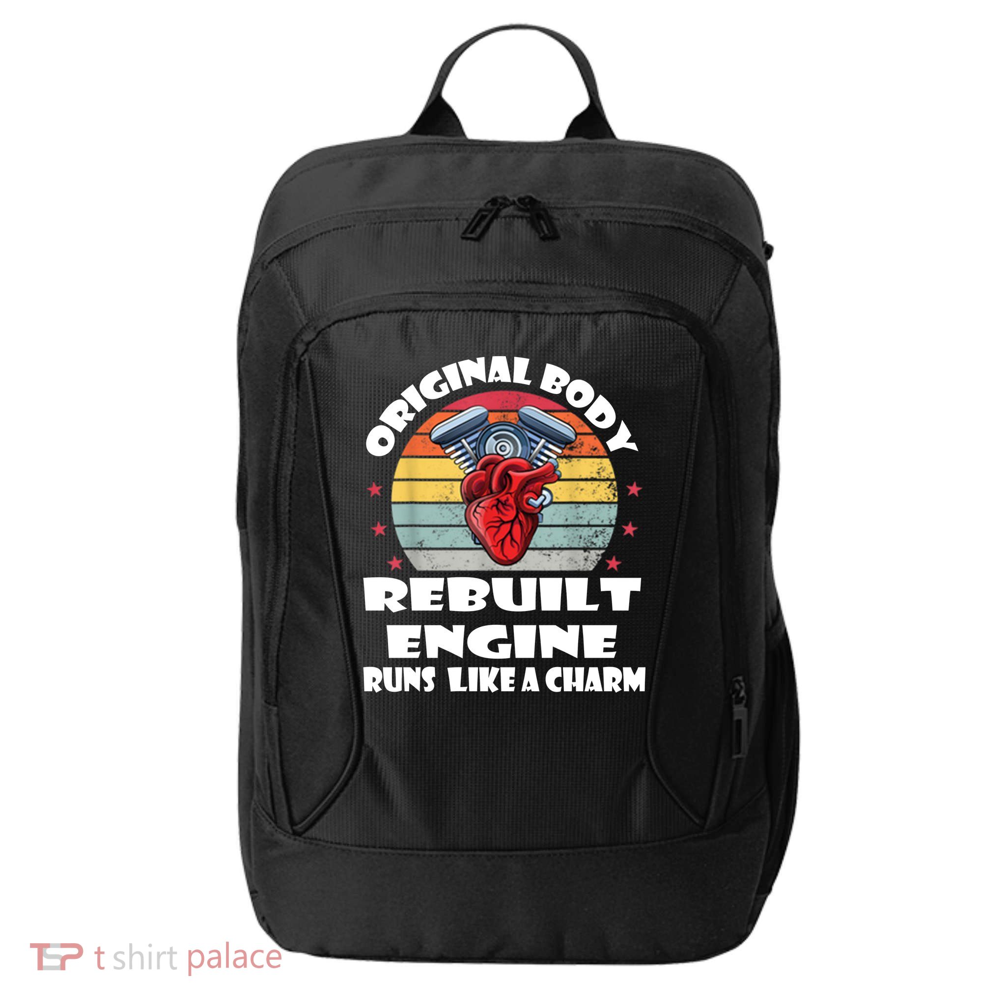 Original Body Rebuilt Engine Runs Like A Charm Car Engine Heart City Backpack