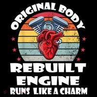 Original Body Rebuilt Engine Runs Like A Charm Car Engine Heart City Backpack