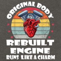 Original Body Rebuilt Engine Runs Like A Charm Car Engine Heart Cotton Canvas Backpack