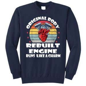 Original Body Rebuilt Engine Runs Like A Charm Car Engine Heart Tall Sweatshirt