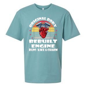 Original Body Rebuilt Engine Runs Like A Charm Car Engine Heart Sueded Cloud Jersey T-Shirt