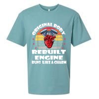 Original Body Rebuilt Engine Runs Like A Charm Car Engine Heart Sueded Cloud Jersey T-Shirt