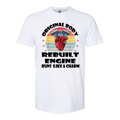 Original Body Rebuilt Engine Runs Like A Charm Car Engine Heart Softstyle® CVC T-Shirt