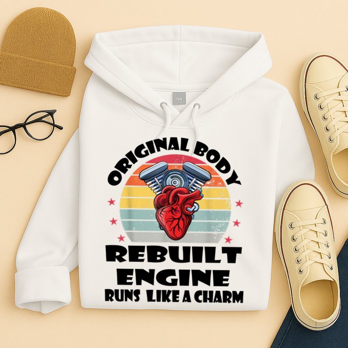 Original Body Rebuilt Engine Runs Like A Charm Car Engine Heart Hoodie