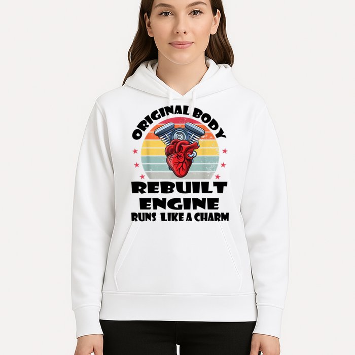 Original Body Rebuilt Engine Runs Like A Charm Car Engine Heart Hoodie