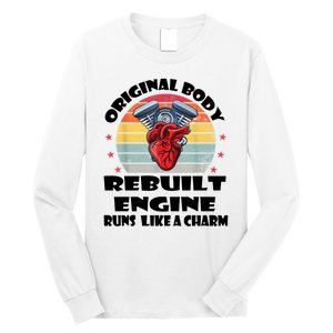 Original Body Rebuilt Engine Runs Like A Charm Car Engine Heart Long Sleeve Shirt