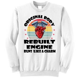 Original Body Rebuilt Engine Runs Like A Charm Car Engine Heart Sweatshirt