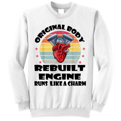 Original Body Rebuilt Engine Runs Like A Charm Car Engine Heart Sweatshirt