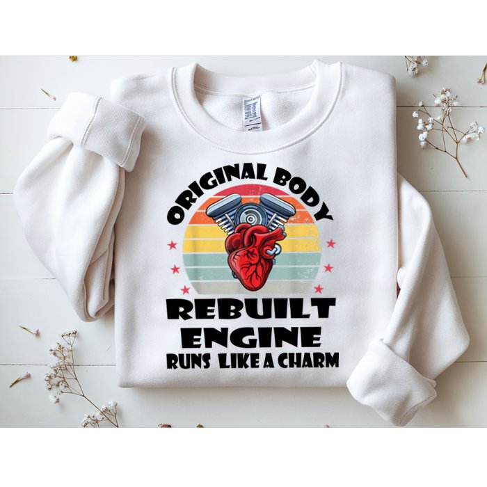 Original Body Rebuilt Engine Runs Like A Charm Car Engine Heart Sweatshirt