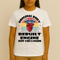 Original Body Rebuilt Engine Runs Like A Charm Car Engine Heart T-Shirt