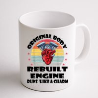 Original Body Rebuilt Engine Runs Like A Charm Car Engine Heart Mug