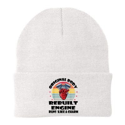Original Body Rebuilt Engine Runs Like A Charm Car Engine Heart Knit Cap Winter Beanie