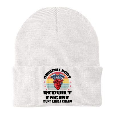 Original Body Rebuilt Engine Runs Like A Charm Car Engine Heart Knit Cap Winter Beanie