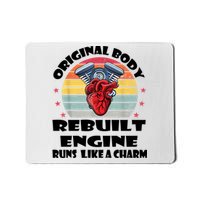 Original Body Rebuilt Engine Runs Like A Charm Car Engine Heart Mousepad