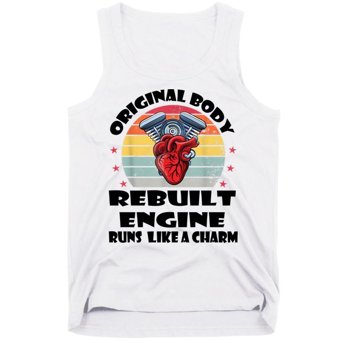 Original Body Rebuilt Engine Runs Like A Charm Car Engine Heart Tank Top