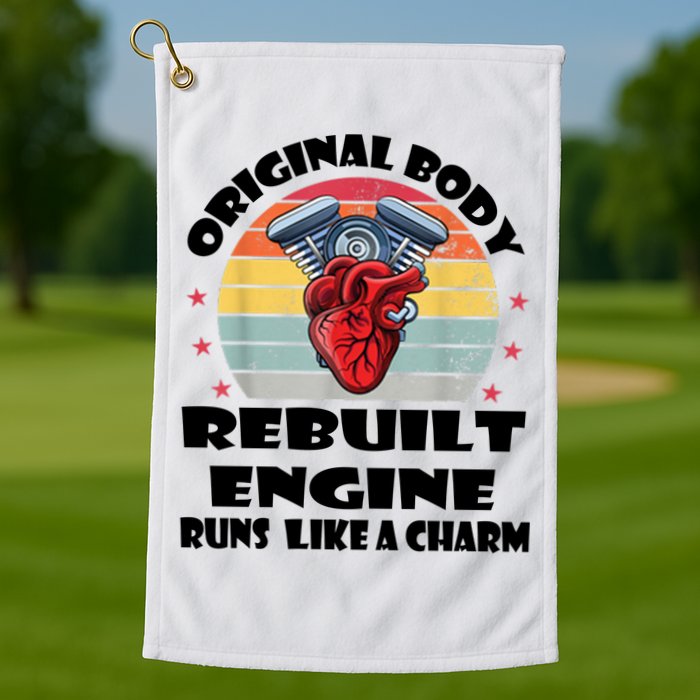 Original Body Rebuilt Engine Runs Like A Charm Car Engine Heart Golf Towel