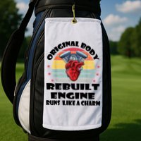 Original Body Rebuilt Engine Runs Like A Charm Car Engine Heart Golf Towel