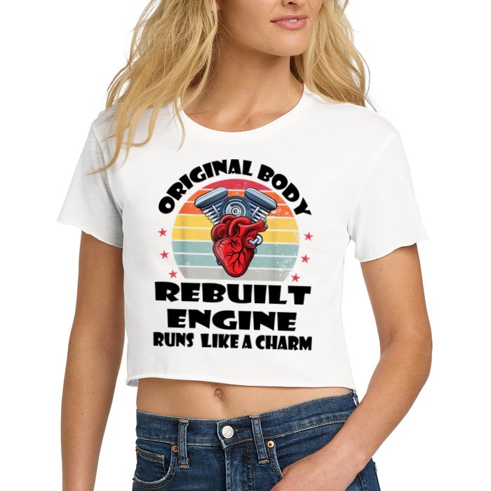 Original Body Rebuilt Engine Runs Like A Charm Car Engine Heart Crop Top
