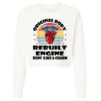 Original Body Rebuilt Engine Runs Like A Charm Car Engine Heart Cropped Pullover Crew