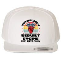 Original Body Rebuilt Engine Runs Like A Charm Car Engine Heart Wool Snapback Cap