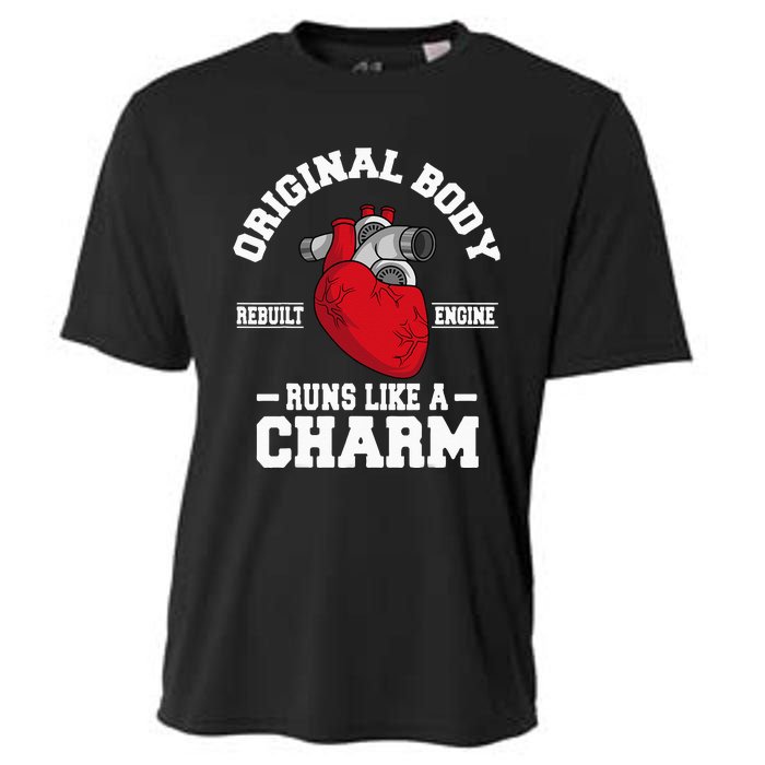 Original Body Rebuilt Engine Works Like A Charm Open Heart Cooling Performance Crew T-Shirt