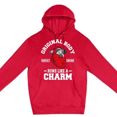 Original Body Rebuilt Engine Works Like A Charm Open Heart Premium Pullover Hoodie