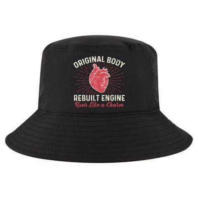 Original Body Rebuilt Engine Heart Attack Survivor Recovery Cool Comfort Performance Bucket Hat