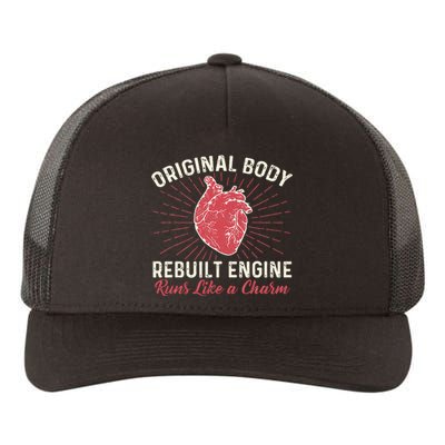 Original Body Rebuilt Engine Heart Attack Survivor Recovery Yupoong Adult 5-Panel Trucker Hat