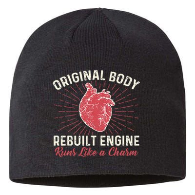 Original Body Rebuilt Engine Heart Attack Survivor Recovery Sustainable Beanie