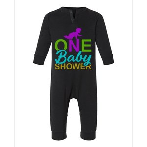 One Baby Shower Infant Fleece One Piece