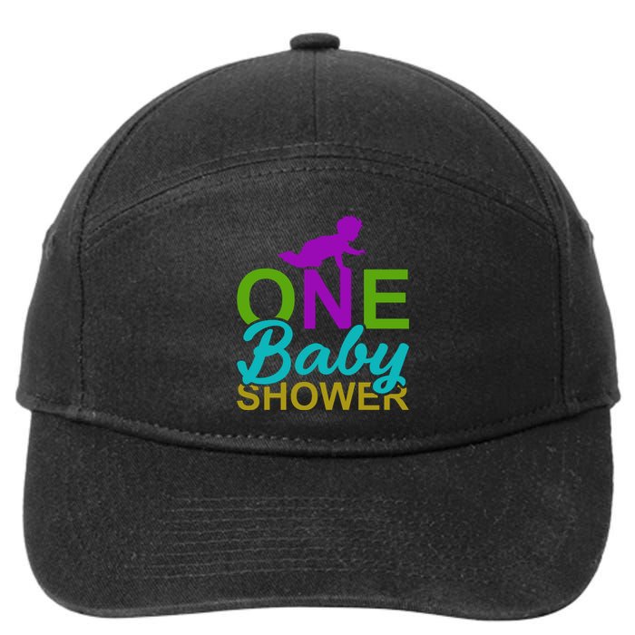 One Baby Shower 7-Panel Snapback Hat