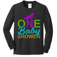 One Baby Shower Kids Long Sleeve Shirt