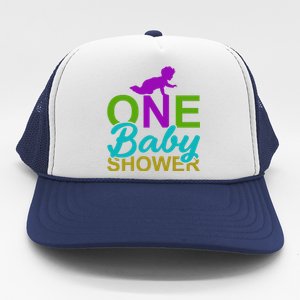 One Baby Shower Trucker Hat