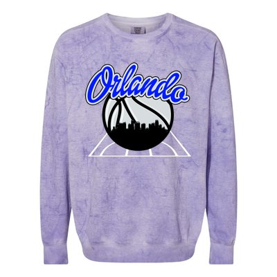 Orlando Basketball Skyline Colorblast Crewneck Sweatshirt