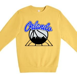 Orlando Basketball Skyline Premium Crewneck Sweatshirt