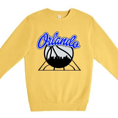 Orlando Basketball Skyline Premium Crewneck Sweatshirt