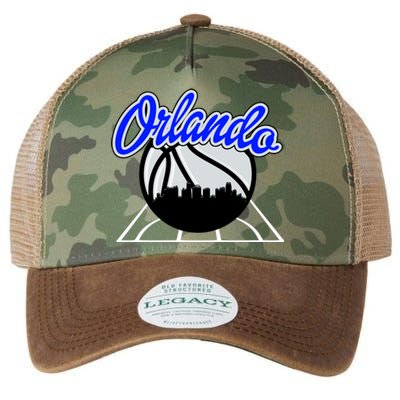 Orlando Basketball Skyline Legacy Tie Dye Trucker Hat