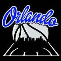 Orlando Basketball Skyline Stripe Pom Pom Beanie