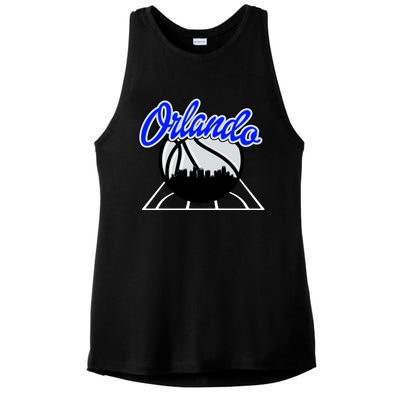 Orlando Basketball Skyline Ladies PosiCharge Tri-Blend Wicking Tank