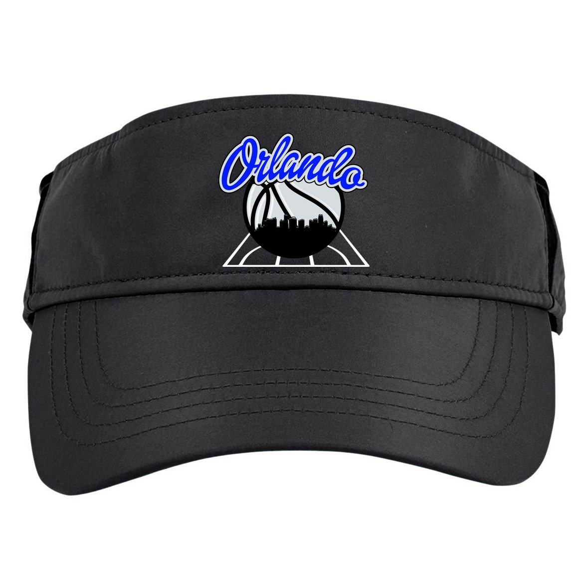 Orlando Basketball Skyline Adult Drive Performance Visor