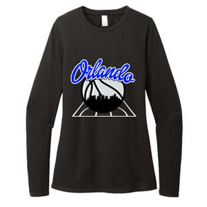 Orlando Basketball Skyline Womens CVC Long Sleeve Shirt