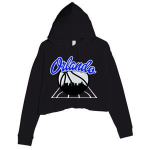 Orlando Basketball Skyline Crop Fleece Hoodie