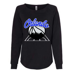 Orlando Basketball Skyline Womens California Wash Sweatshirt