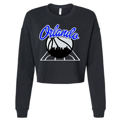 Orlando Basketball Skyline Cropped Pullover Crew