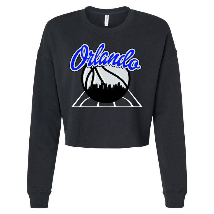Orlando Basketball Skyline Cropped Pullover Crew