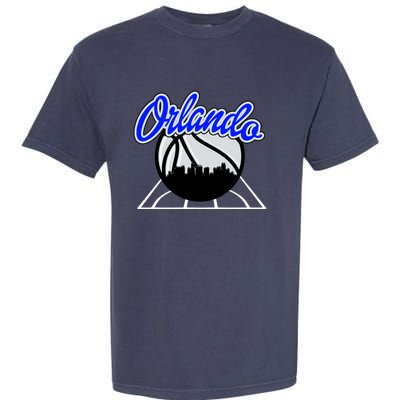 Orlando Basketball Skyline Garment-Dyed Heavyweight T-Shirt