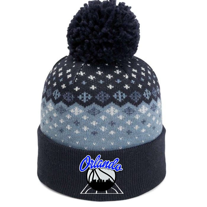 Orlando Basketball Skyline The Baniff Cuffed Pom Beanie