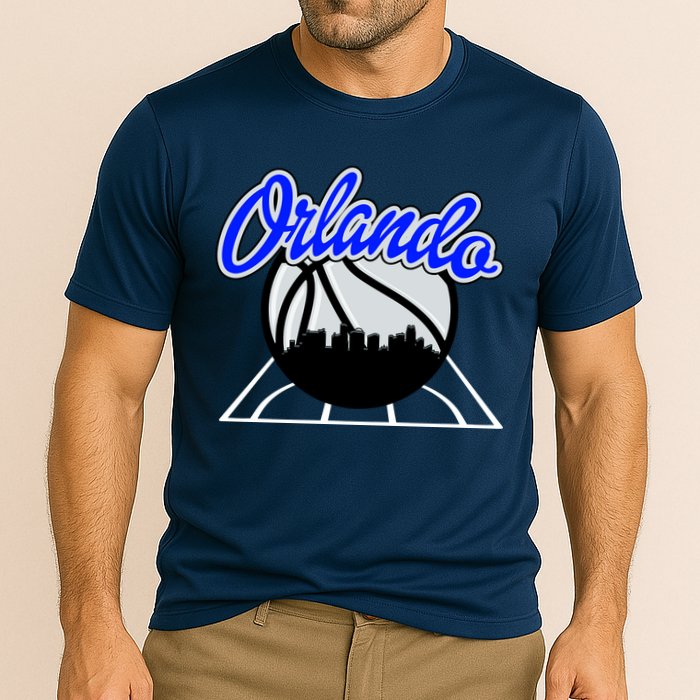 Orlando Basketball Skyline Cooling Performance Crew T-Shirt